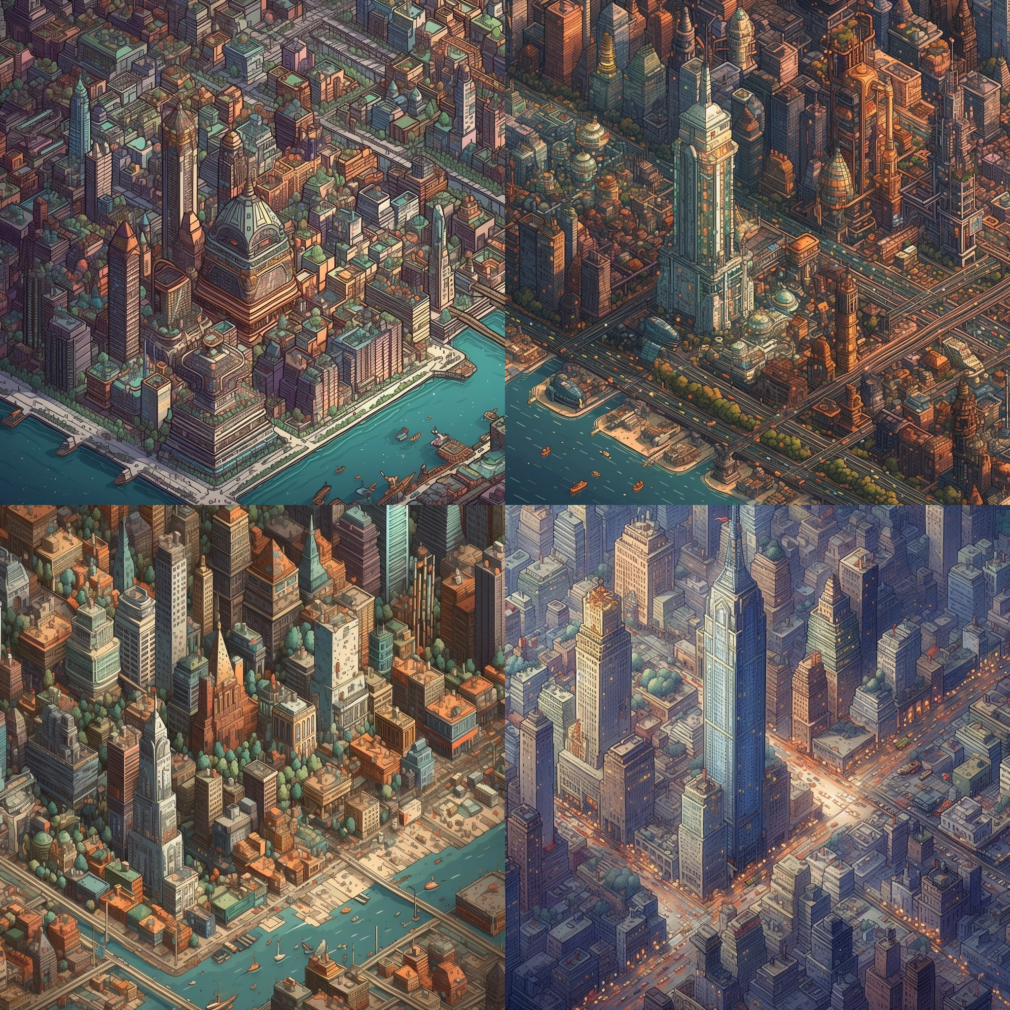 future new york, wide birds eye view, pixel ar ... future new york, wide birds eye view, pixel ar ...