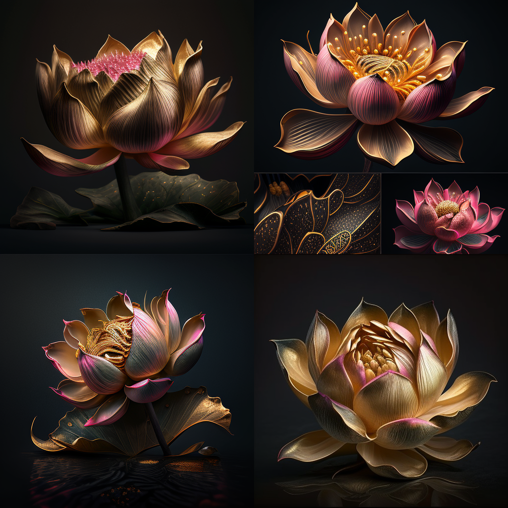 golden theme, pink lotus, studio light, dark b ... golden theme, pink lotus, studio light, dark b ...