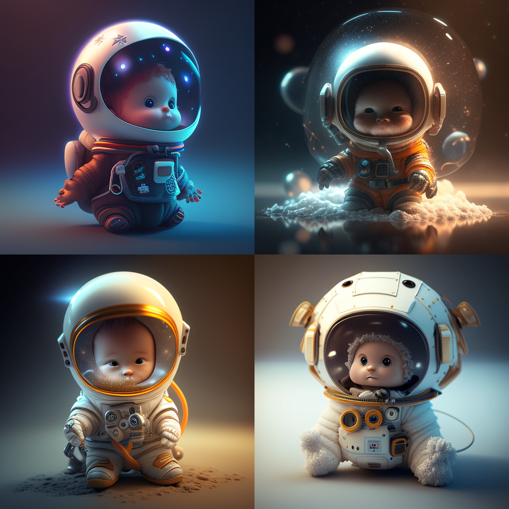 cute mankind baby astronaut in the space, unre ... cute mankind baby astronaut in the space, unre ...
